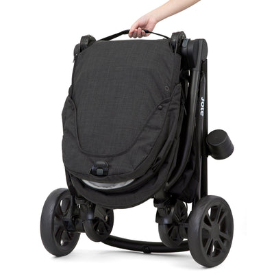 Carrinho De Bebê Joie Combo Versatrax E Preto Pavement - Fechamento Fácil e Rápido